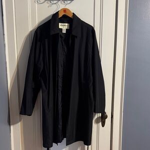 Eddie Bauer Classic Black Rain Trench